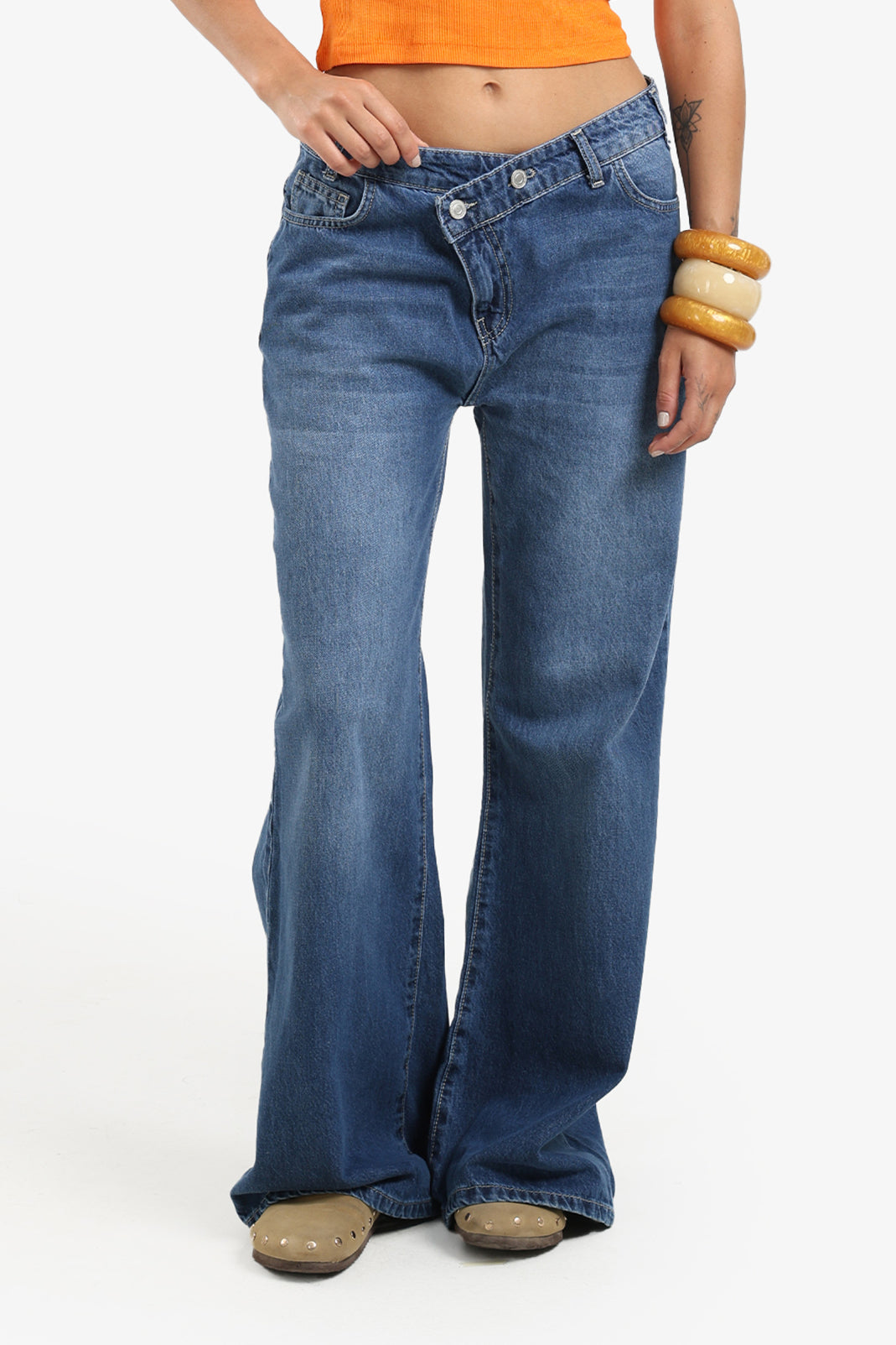 High-Rise Straight-Leg Jeans