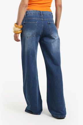 High-Rise Straight-Leg Jeans