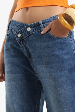 High-Rise Straight-Leg Jeans