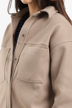 Button-Down Fleece Overshirt
