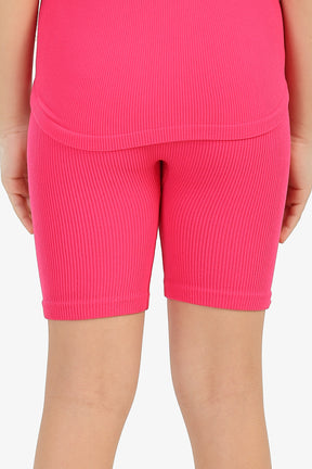 Girly Ribbed Cycling Shorts