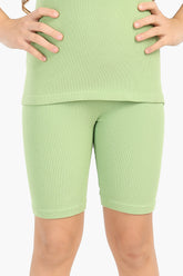 Girly Ribbed Cycling Shorts