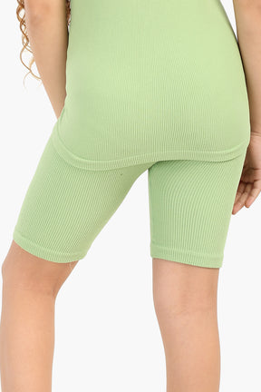 Girly Ribbed Cycling Shorts