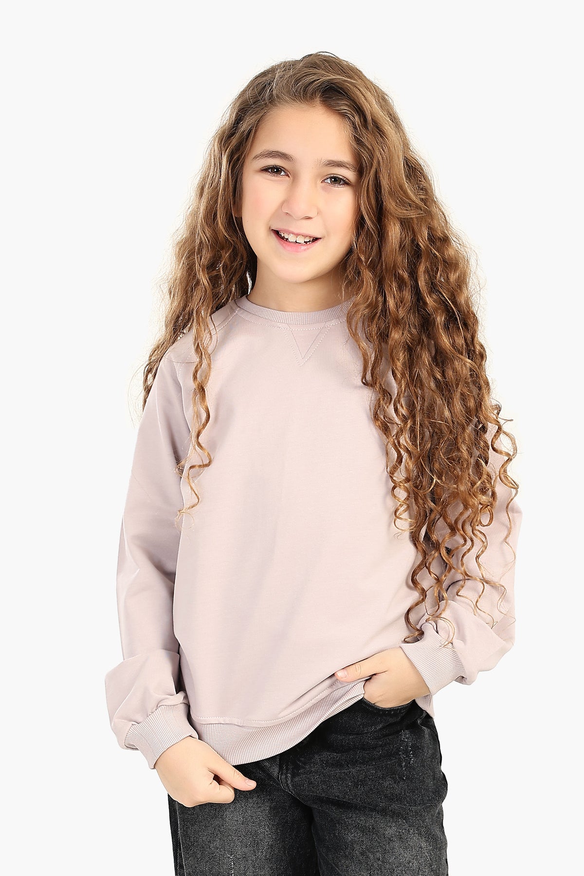 Girly Cozy Crew Neck Sweatshirt