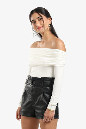 Black Off Shoulder Top