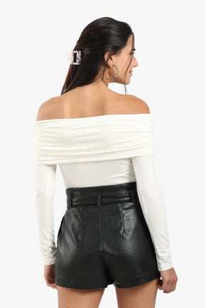 Black Off Shoulder Top