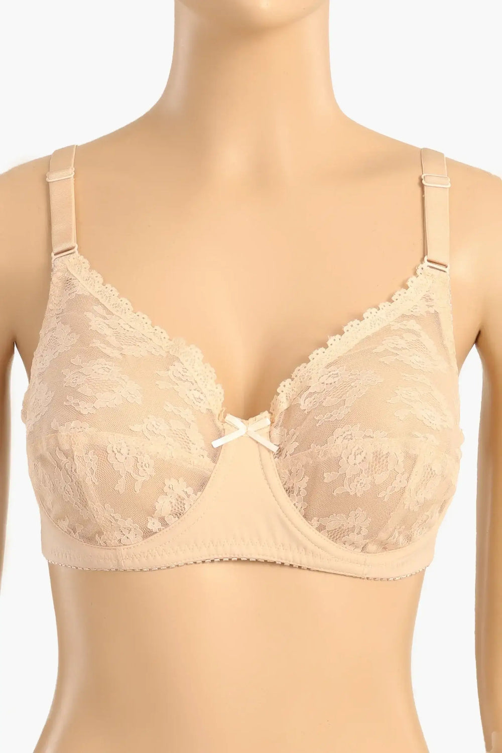 Lace-Detail Minimizer Bra