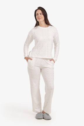 Self-Pattern Relaxed Pyjama Set
