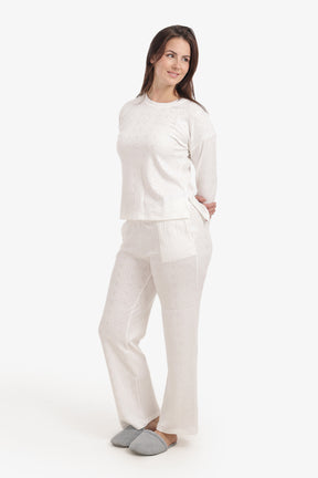 Self-Pattern Relaxed Pyjama Set