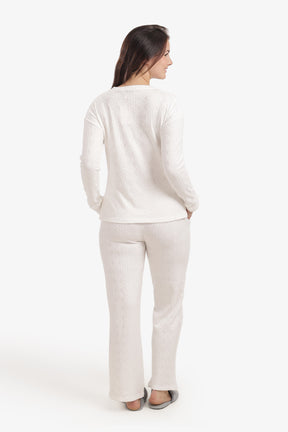 Self-Pattern Relaxed Pyjama Set