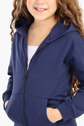 Girly Hooded Zip-Up Sweatshirt