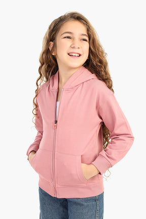 Girly Hooded Zip-Up Sweatshirt