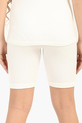 Girly Ribbed Cycling Shorts