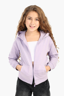 Girly Hooded Zip-Up Sweatshirt