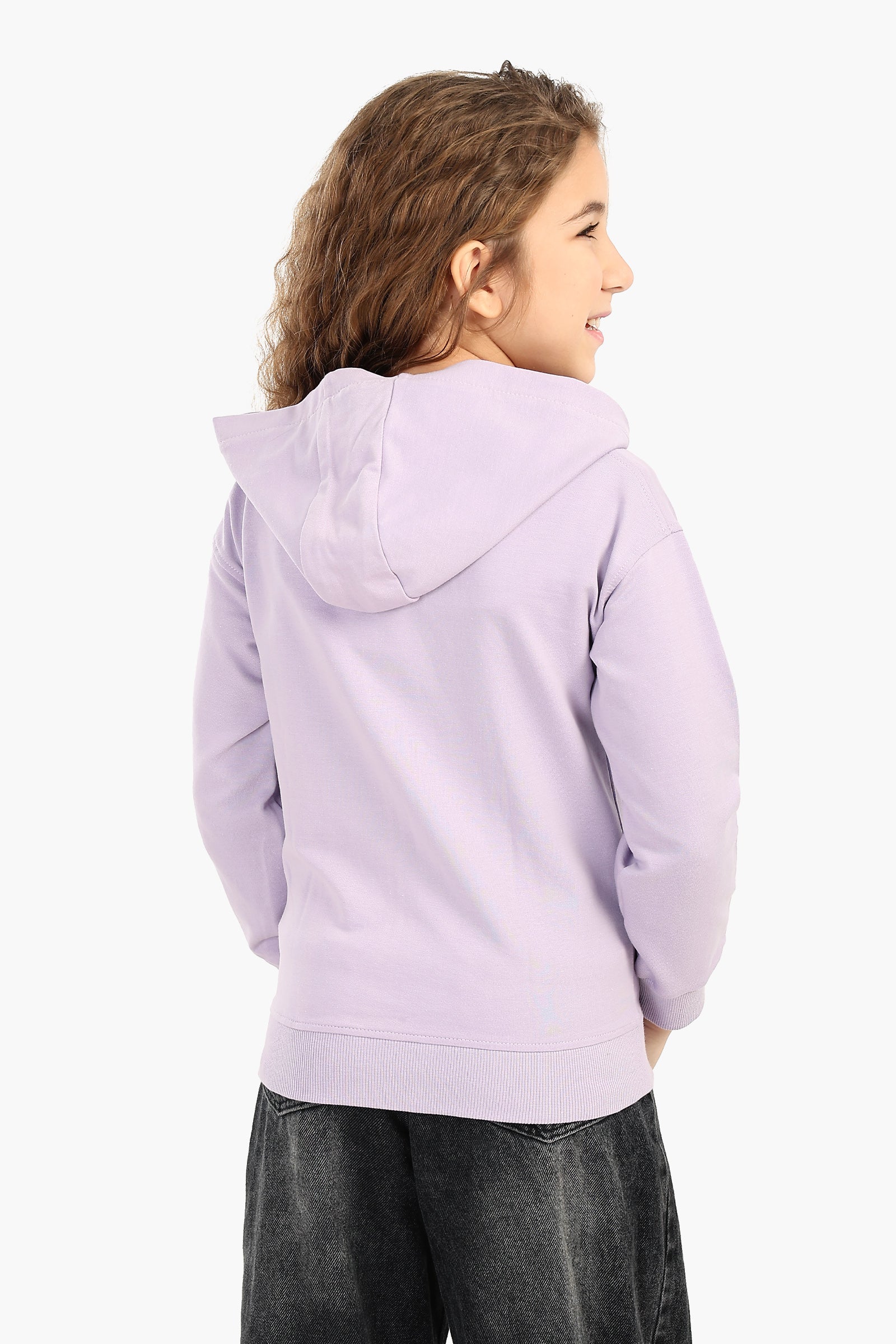 Girly Hooded Zip-Up Sweatshirt