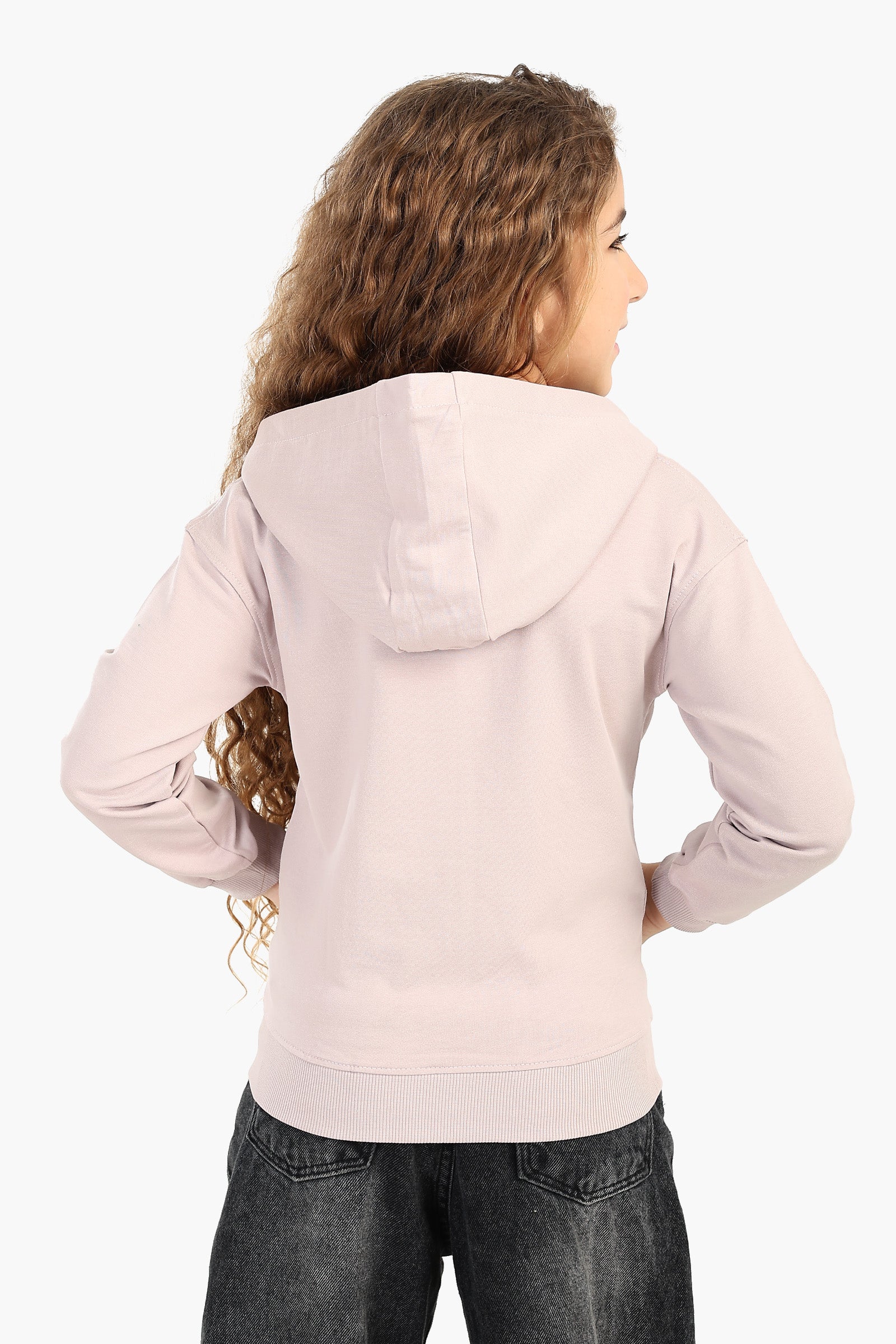 Girly Hooded Zip-Up Sweatshirt