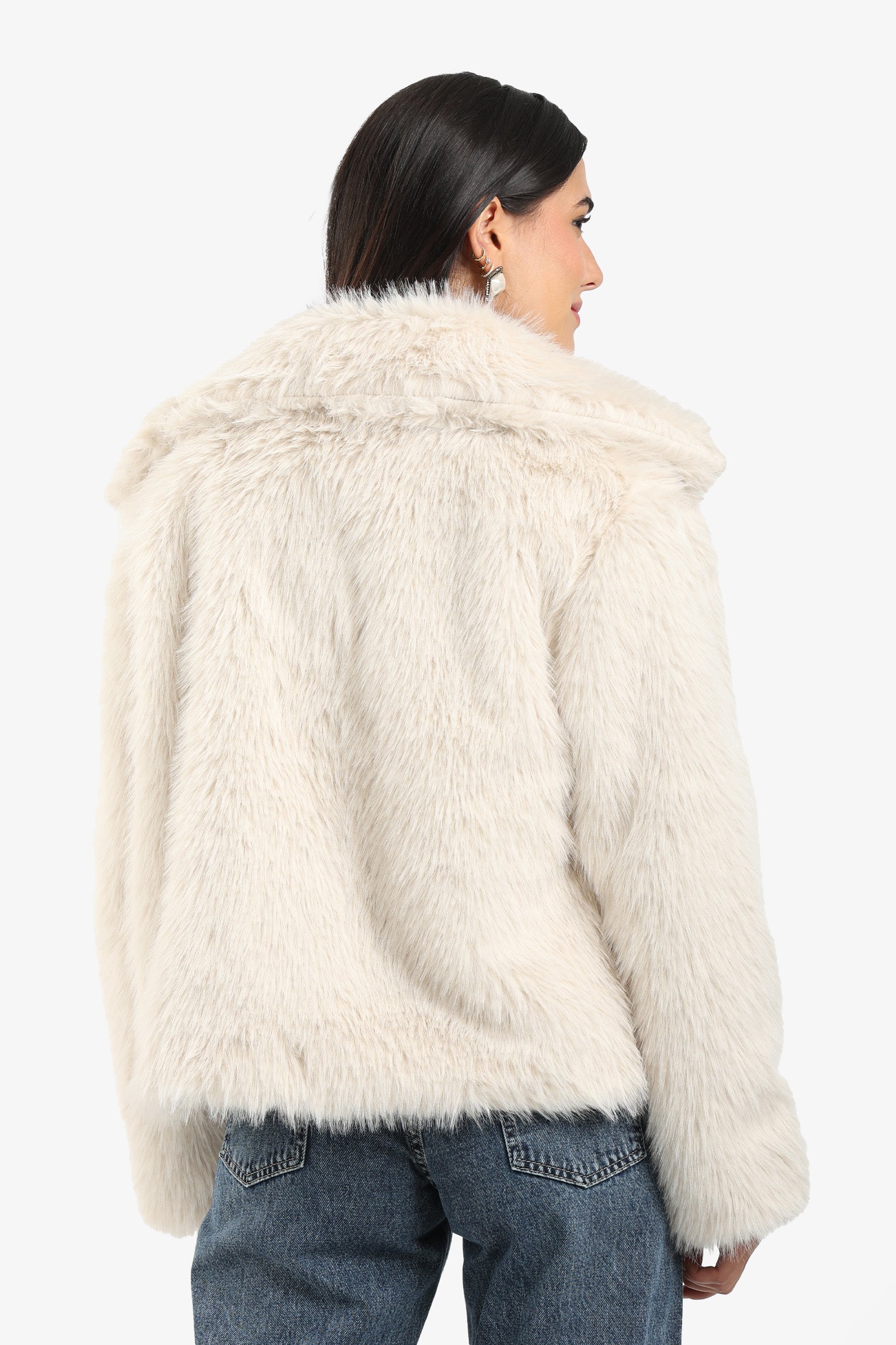 Sherpa Open Neckline Coat
