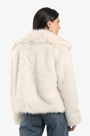 Sherpa Open Neckline Coat
