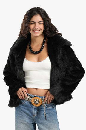 Sherpa Open Neckline Coat