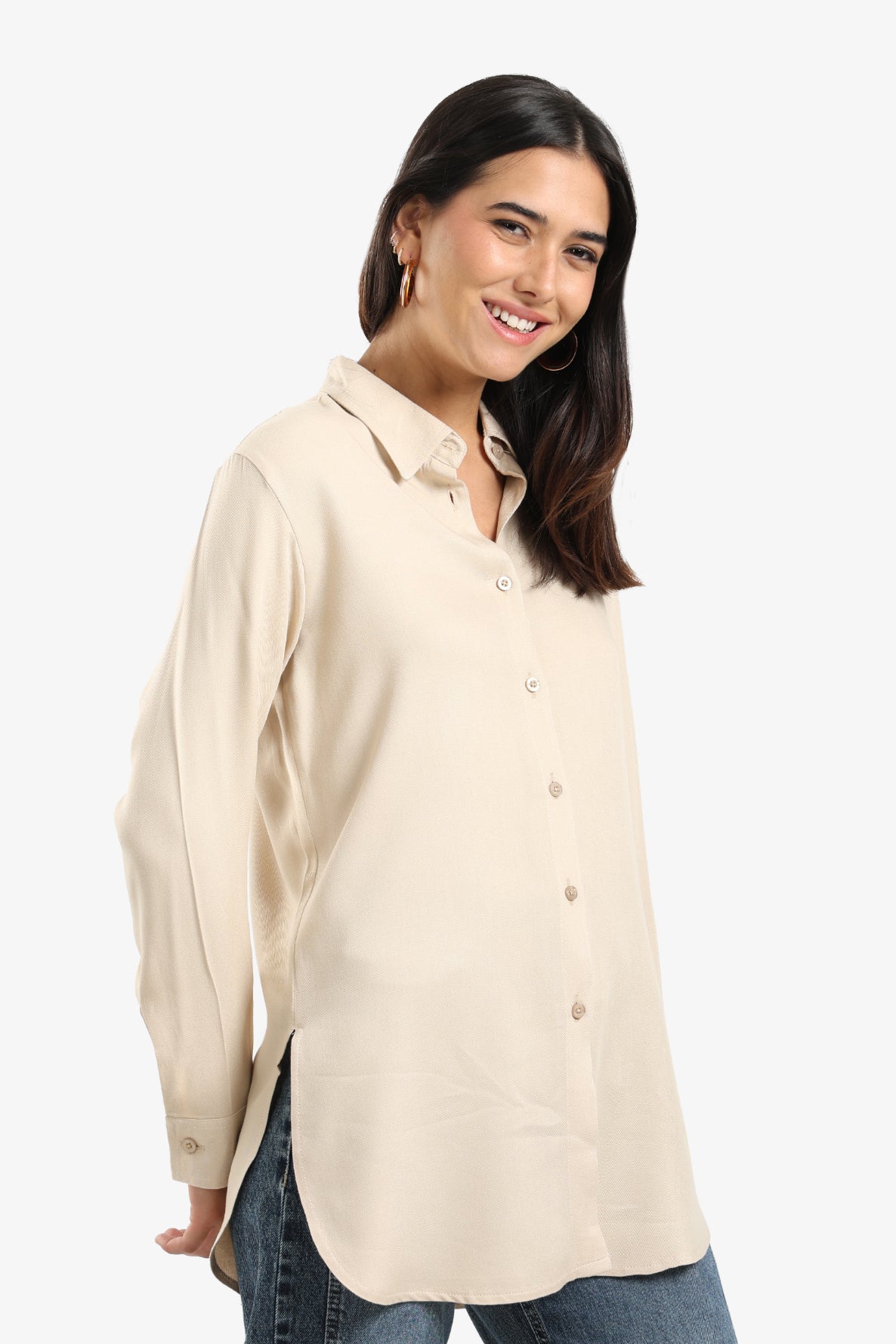 Basic Round Hem Shirt