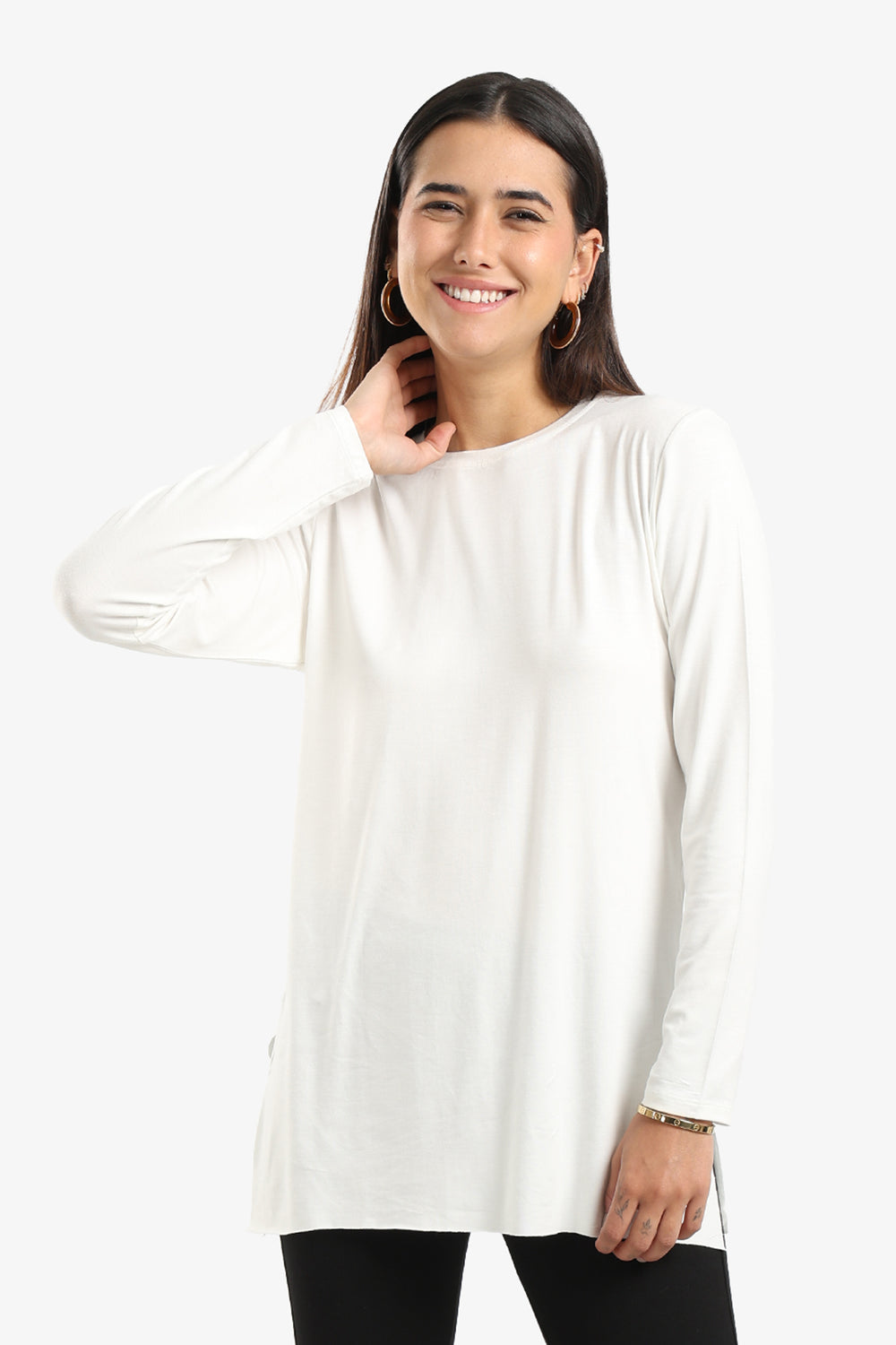 Poplin Long Sleeves Top