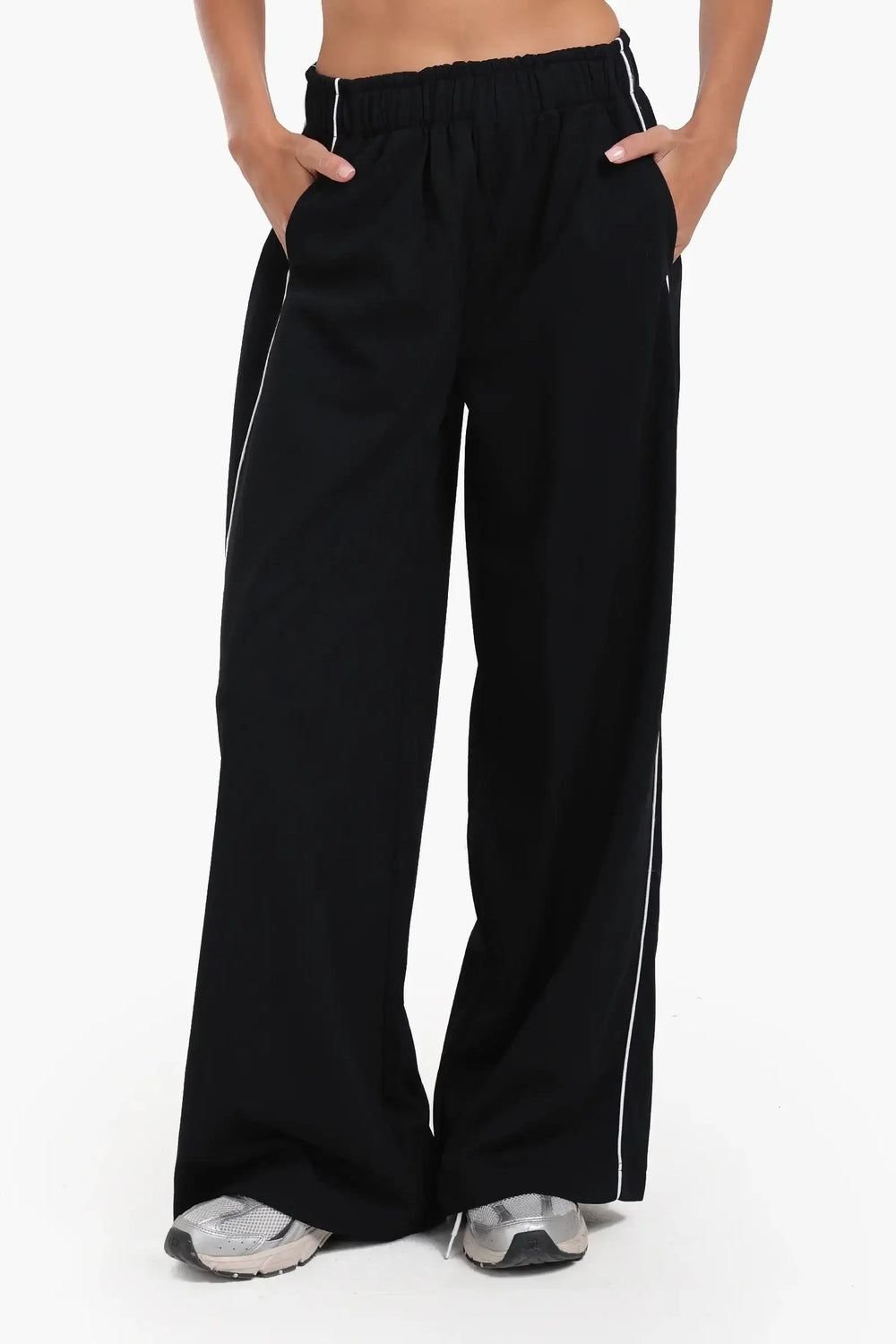 Side Stripes Black Lounge Pants