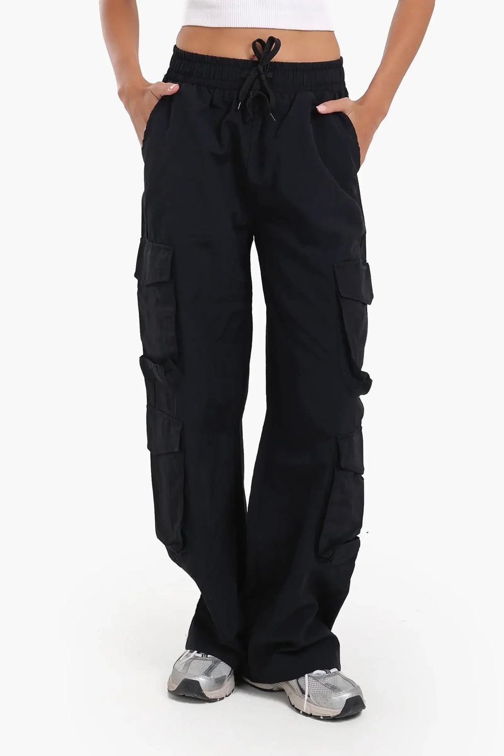 High-Waisted Cargo Pants