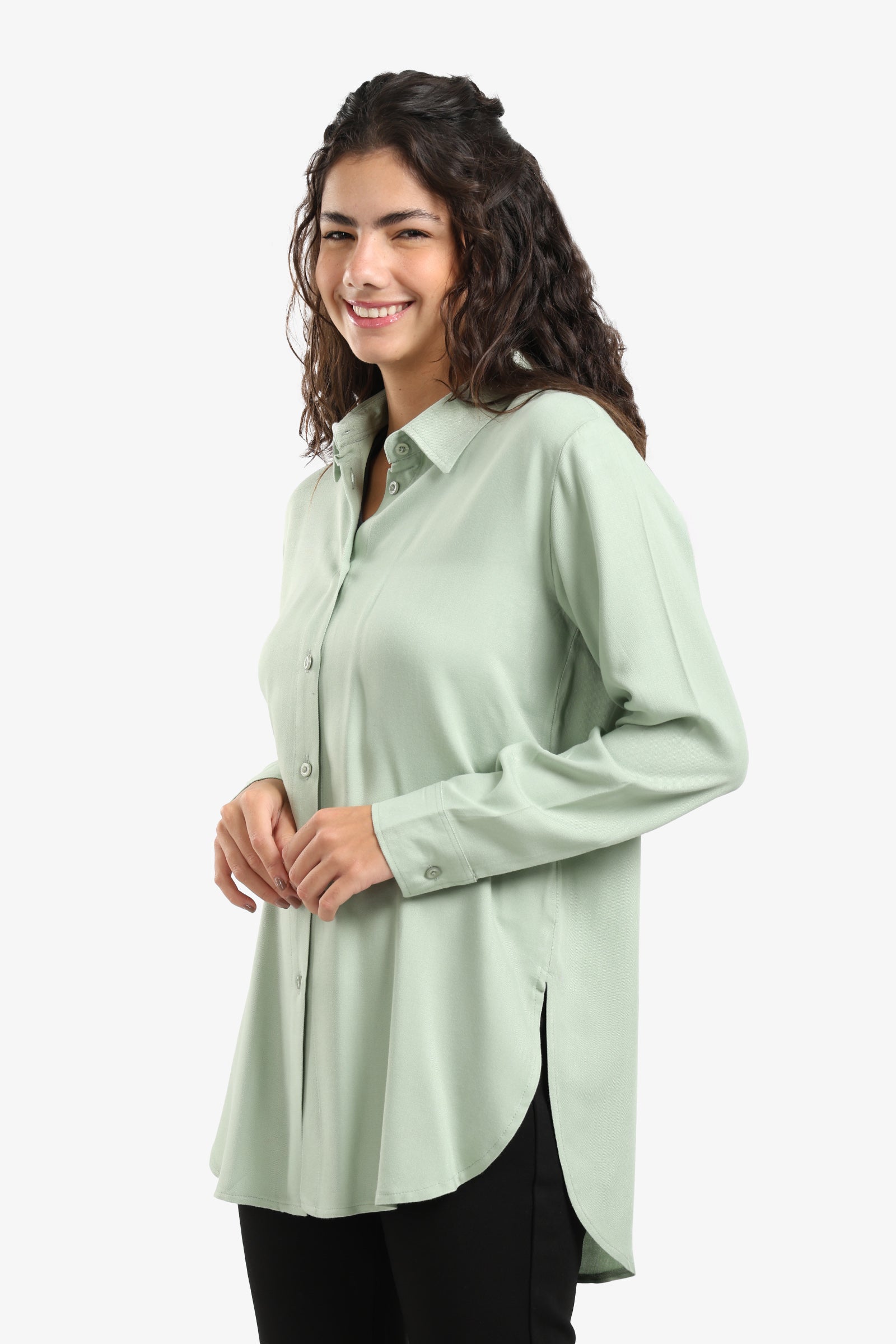 Basic Round Hem Shirt