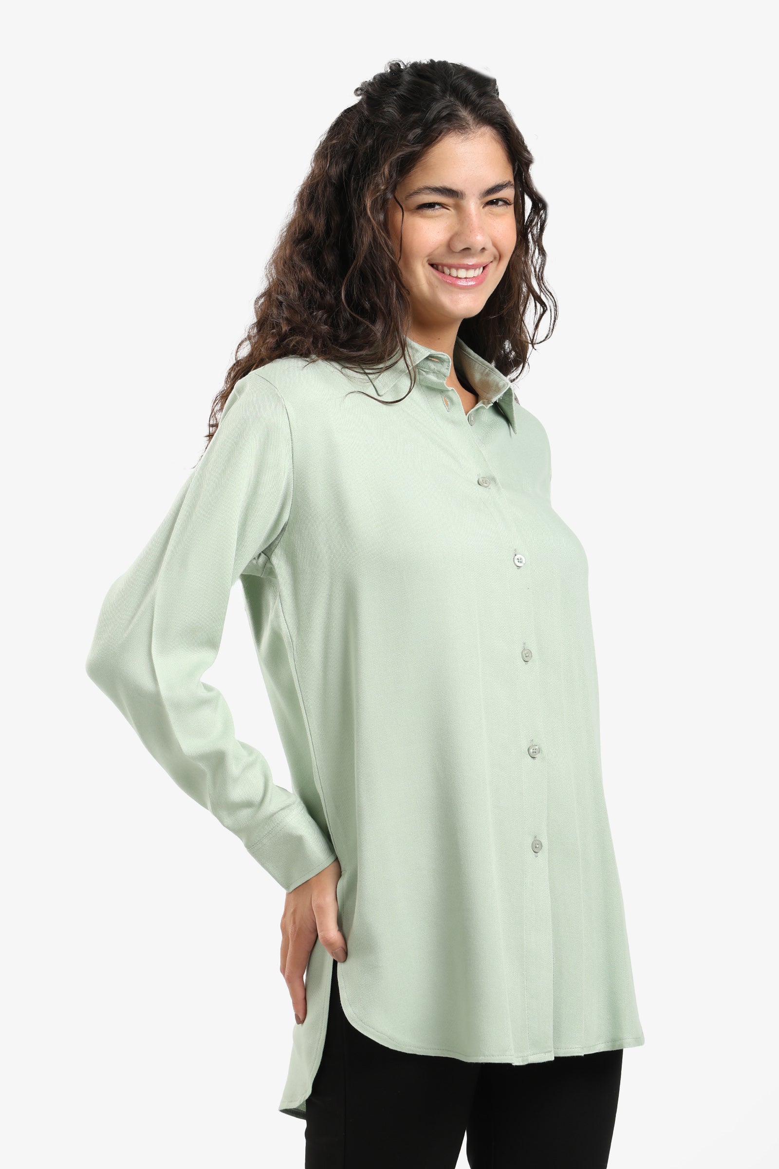 Basic Round Hem Shirt