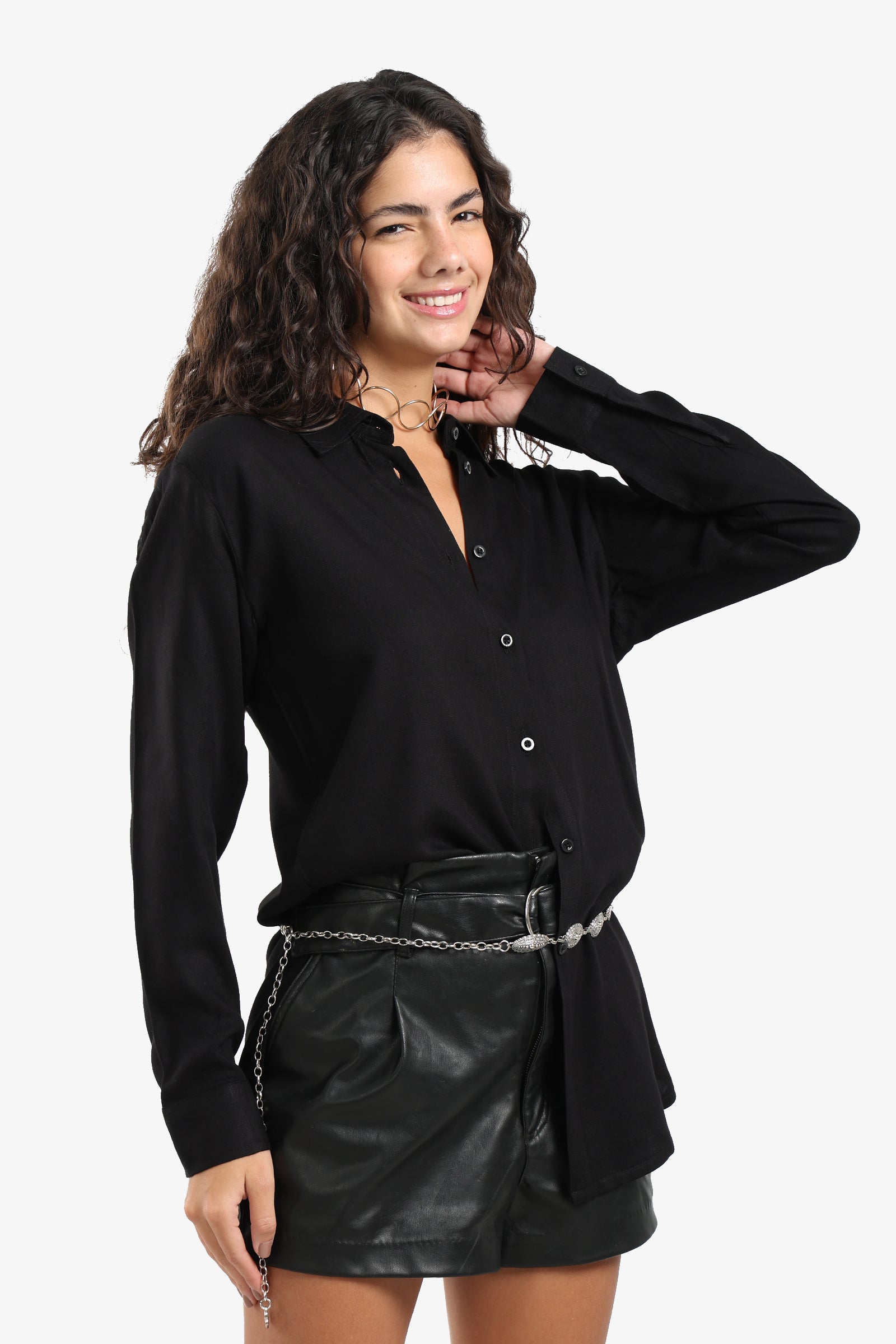 Basic Round Hem Shirt