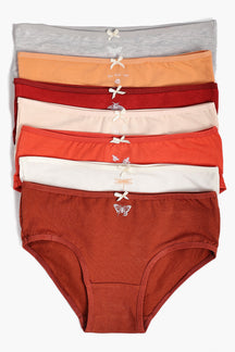 Pack of 7 Colored Brief Panties