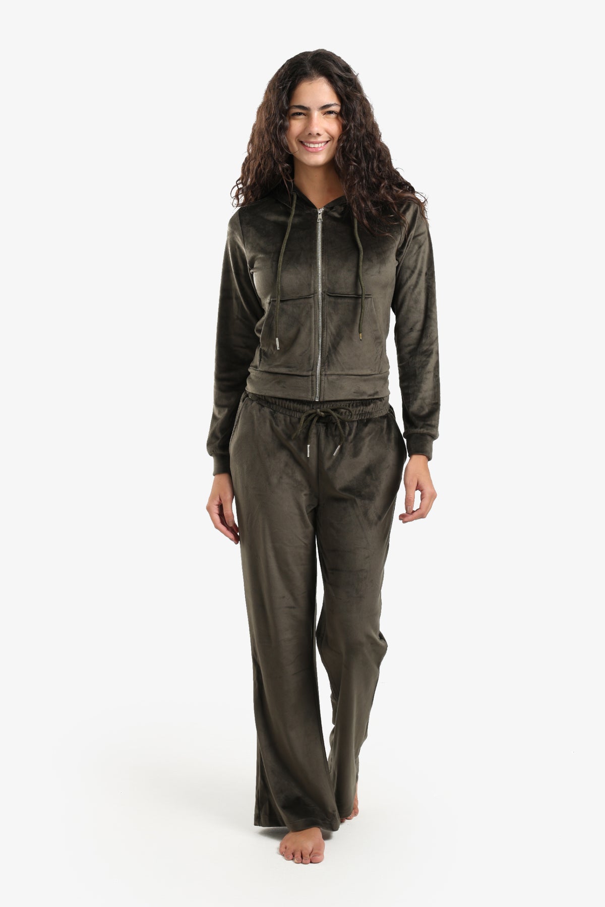 Hooded Neck Pyjama Set