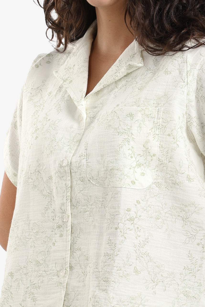 Botanical Print Pyjama Set