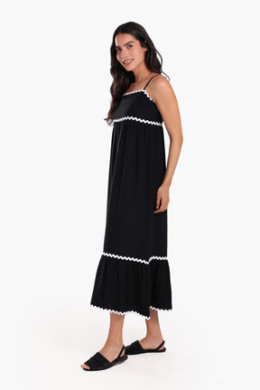 Ric Rac Trim Beach Dress