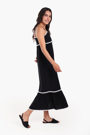 Ric Rac Trim Beach Dress