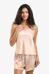 Colored Satin Pyjama Set