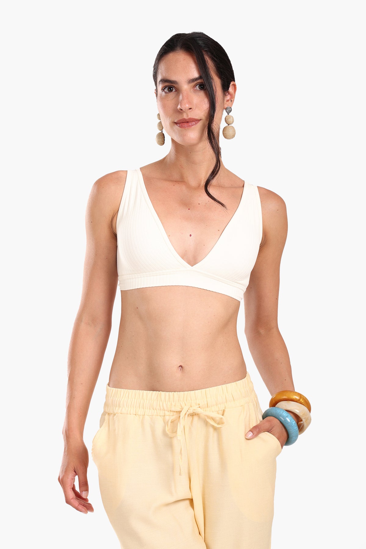 Soft V-Neck Bra