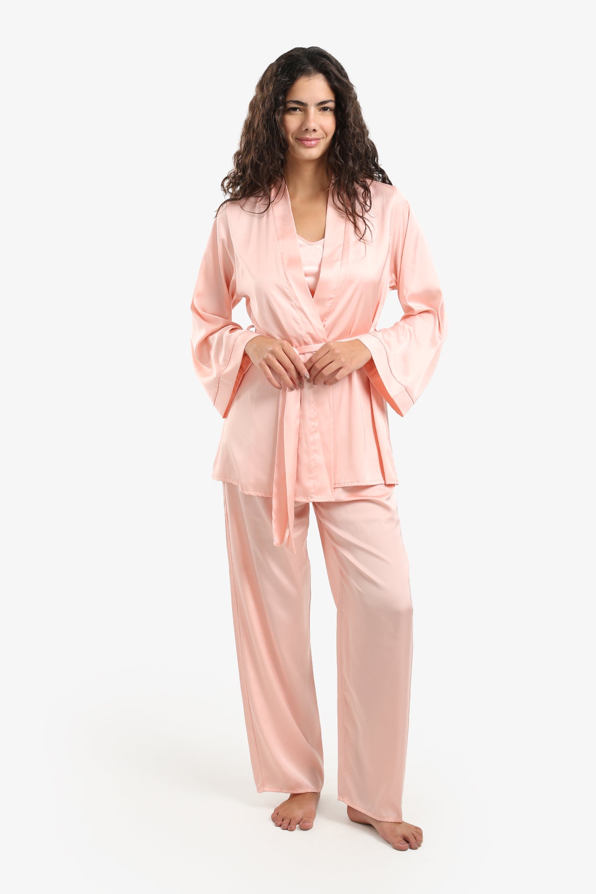 Soft Satin 3-Piece Pyjama Set