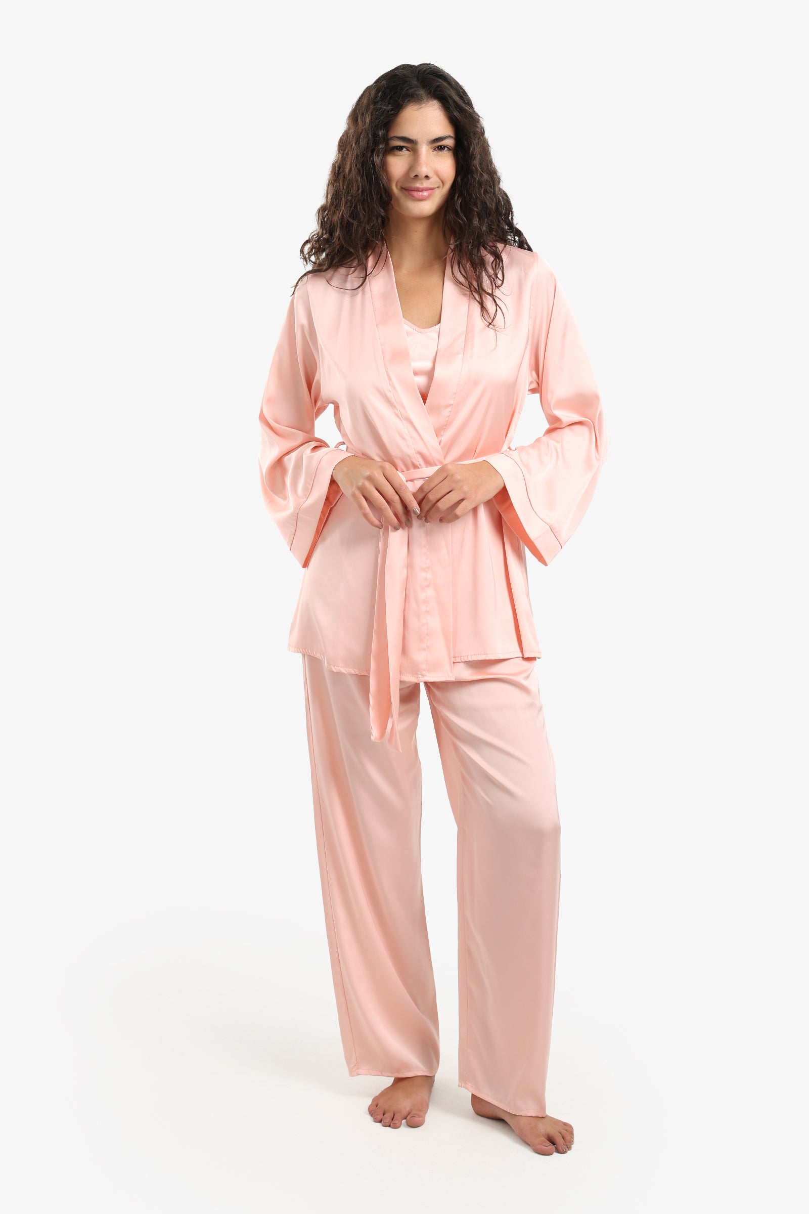 Soft Satin 3-Piece Pyjama Set