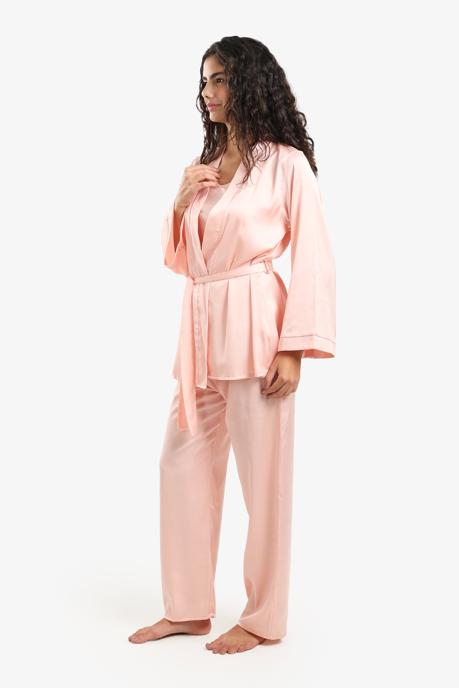 Soft Satin 3-Piece Pyjama Set