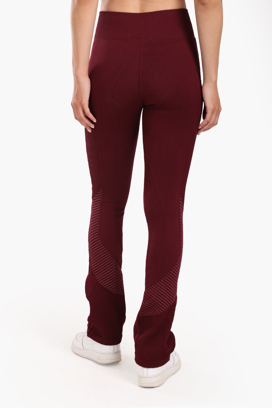 Textured High-Waist Sports Pants