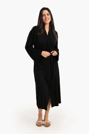 Long Sleeves Plain Robe