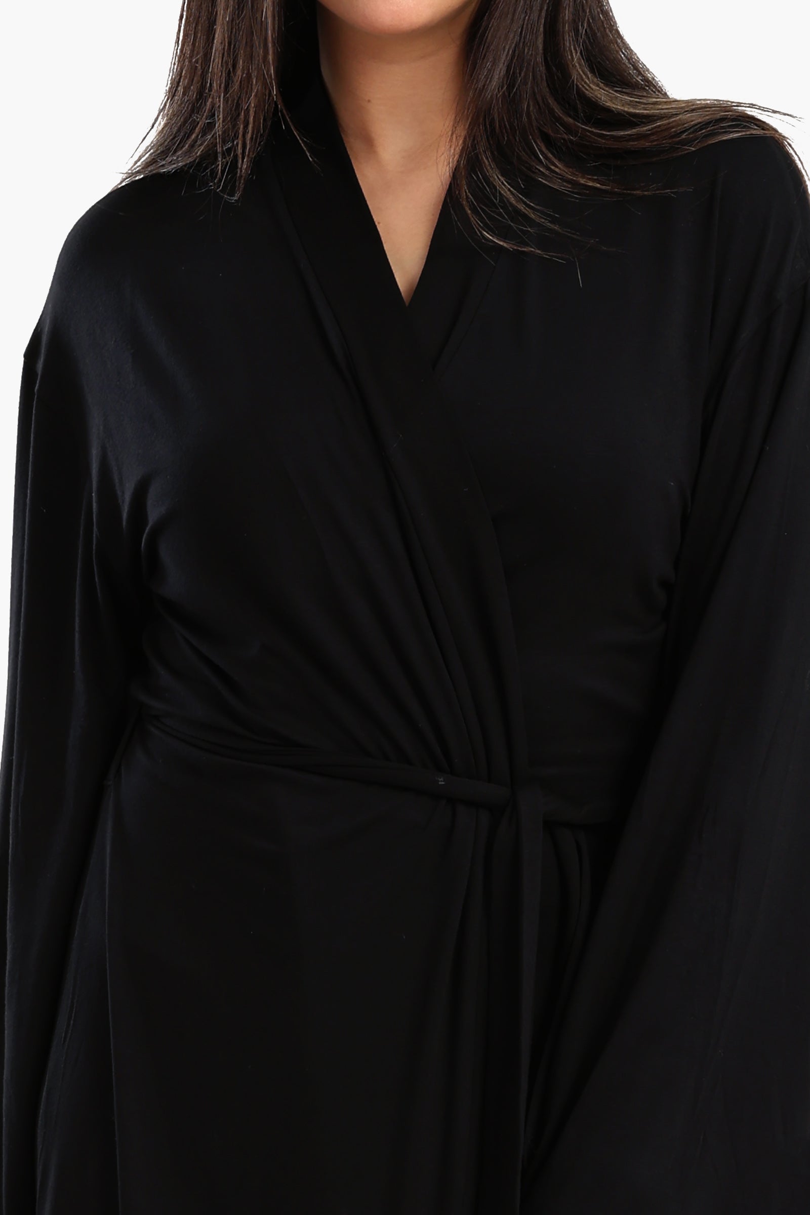 Long Sleeves Plain Robe