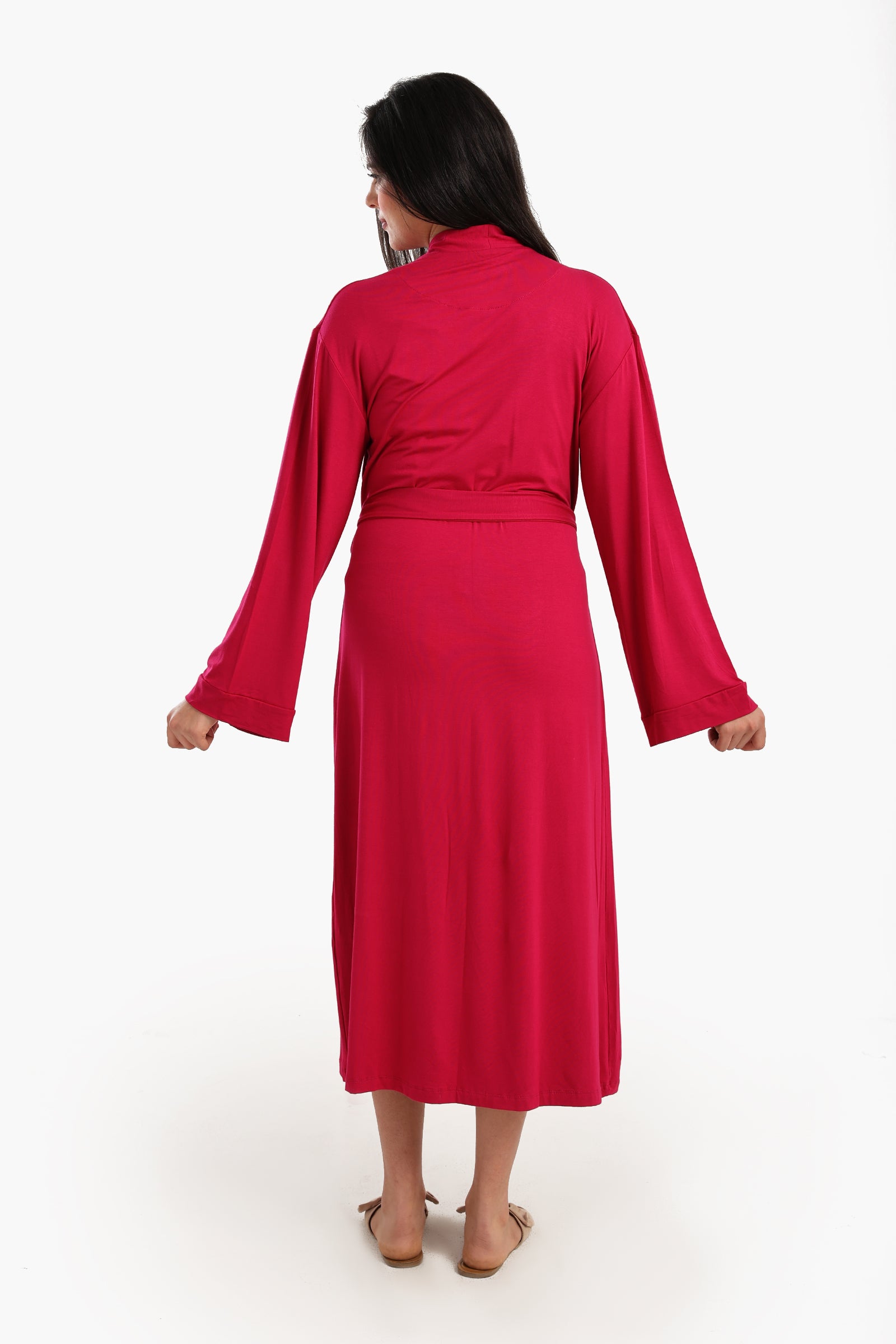 Long Sleeves Plain Robe