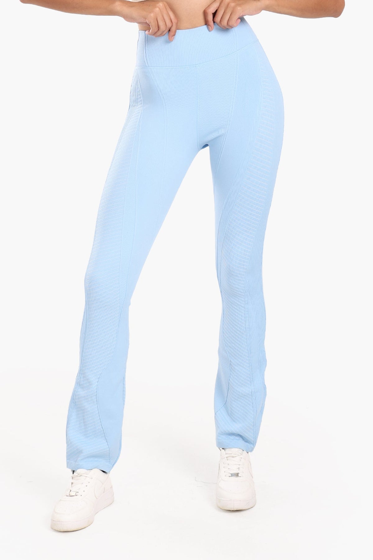 Textured High-Waist Sports Pants