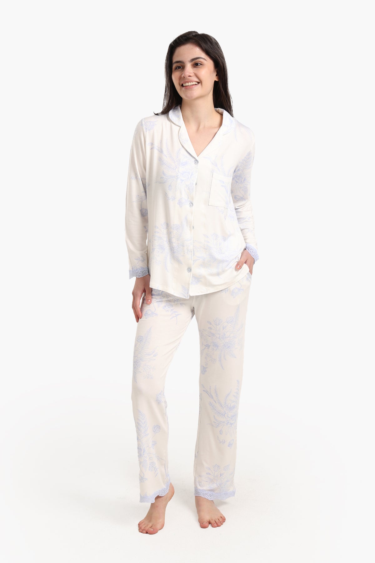 Floral Print Pyjama Set