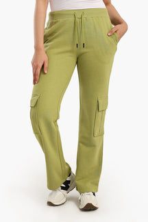 High-Waisted Cotton Pants