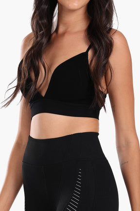 Plunge V-Neck Sports Bra