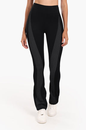 Textured High-Waist Sports Pants
