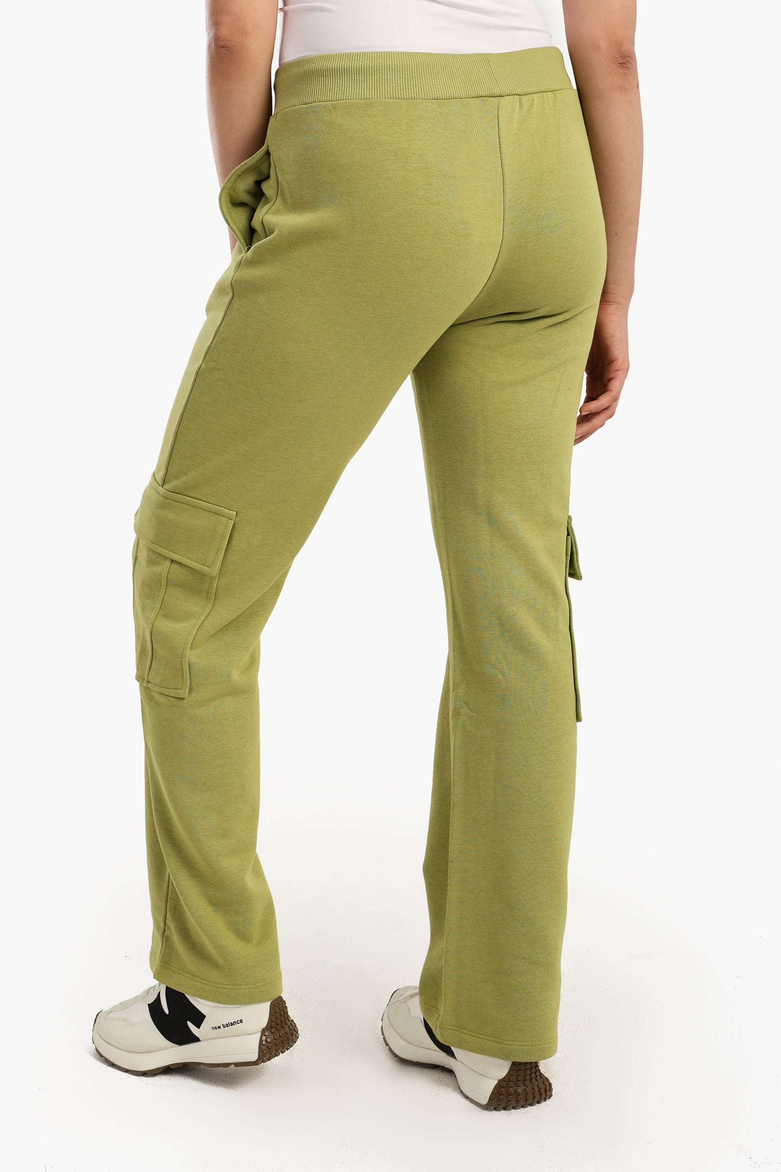 High-Waisted Cotton Pants